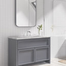 PARLOS Waterfall Widespread Bathroom Faucet Double Handles with Pop Up Drain & cUPC Faucet Supply Lines, Chrome, Doris,1.2 GPM