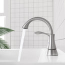 PARLOS 2-Handle Bathroom Sink Faucet with Metal Drain Assembly and and Faucet Supply Lines (1.2GPM, Brushed Nickel), 1362502P
