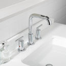 PARLOS 8 inch Widespread Bathroom Sink Faucet 2-Handle Chrome with All Metal Pop-up Drain & Faucet Supply Lines (1434101)