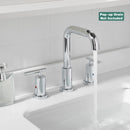 PARLOS Widespread 8 inch Bathroom Sink Faucet 3 Hole Vanity Faucet with cUPC Faucet Supply Lines, Chrome, 1434101D