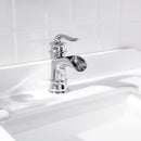PARLOS Single Handle Bathroom Faucet, Waterfall Sink Faucet with Pop Up Drain, Escutcheon and Cupc Water Supply Lines, Chrome, 1434901