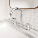 PARLOS 2-Handle Widespread 8 inch Bathroom Sink Faucet 3 Hole Vanity Faucet with cUPC Faucet Supply Lines, Chrome, 1.2GPM, 1437601PD