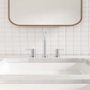 PARLOS 2-Handle Widespread 8 inch Bathroom Sink Faucet 3 Hole Vanity Faucet with cUPC Faucet Supply Lines, Chrome, 1.2GPM, 1437601PD