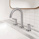 PARLOS 2-Handle Widespread 8 inch Bathroom Sink Faucet 3 Hole Vanity Faucet with cUPC Faucet Supply Lines, Brushed Nickel, 1.2GPM, 1437602PD