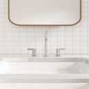 PARLOS 2-Handle Widespread 8 inch Bathroom Sink Faucet 3 Hole Vanity Faucet with cUPC Faucet Supply Lines, Brushed Nickel, 1.2GPM, 1437602PD