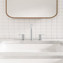 PARLOS Widespread 8 inch Bathroom Sink Faucet 3 Hole Vanity Faucet with cUPC Faucet Supply Lines, Chrome, 1.2GPM, 1437701PD