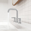 PARLOS Widespread 8 inch Bathroom Sink Faucet 3 Hole Vanity Faucet with cUPC Faucet Supply Lines, Brushed Nickel, 1.2GPM, 1437702PD