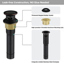 PARLOS Pop up Sink Drain Stopper with Overflow for Bathroom Sink Vessel, Oil Rubbed Bronze, 2104703