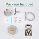 PARLOS Glass Rinser for Kitchen Sink with Supply Lines, Brushed Nickel, 1438502