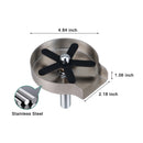 PARLOS Glass Rinser for Kitchen Sink with Supply Lines, Brushed Nickel, 1438502