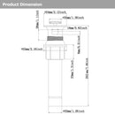 PARLOS Pop up Sink Drain Stopper with Overflow for Bathroom Sink Vessel, Oil Rubbed Bronze, 2104703