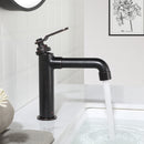 Newater Brass Single Handle Bathroom Sink Faucet with Pop Up Drain, Deck Plate and Cupc Faucet Supply Lines, Oil Rubbed Bronze, 7001021