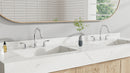 PARLOS Bathroom Sink Faucet with Pull Out Sprayer, Widespread Pull Down Bathroom Faucet with 360 Swivel Spout, 3 Hole Vanity Sink Mixer, Chrome, 1.2 GPM, 1439001P