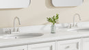 PARLOS Bathroom Sink Faucet with Pull Out Sprayer, 2 Handle Bathroom Pull Down Faucet with 360 Swivel Spout, Centerset 4 Inch Vanity Sink Faucet, Brushed Nickel, 1.2 GPM, 1438902P