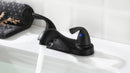 PARLOS Two-Handle Bathroom Sink Faucet with Metal Drain Assembly and Supply Hose, Lead-Free cUPC,Matte Black,1.2 GPM (1362204P)