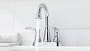 PARLOS Swivel Spout 2-Handle Lavatory Faucet Bathroom Sink Faucet with Metal Pop-up Drain and Faucet Supply Lines, Chrome, 1.2 GPM (1362701P)