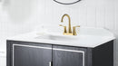 PARLOS Swivel Spout 2-Handle Lavatory Faucet Bathroom Sink Faucet with Metal Pop-up Drain and Faucet Supply Lines, Brushed Gold, 1.2 GPM (1362708P)