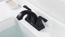 PARLOS 2 Handles Bathroom Faucet with Pop-up Drain and Faucet Supply Lines, Matte Black, 1.2 GPM Flow Rate (14255P)