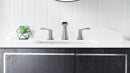 PARLOS Waterfall Widespread Bathroom Sink Faucet 2 Handles with Pop Up Drain & cUPC Faucet Supply Lines, Brushed Nickel, 1.2GPM, Demeter 1431802P