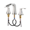 PARLOS 2-Handle Widespread Waterfall Roman Bathtub Faucet Tub Filler, Brushed Nickel (1434202)