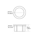 PARLOS Replacement Brass Mounting Nut for Pop Up Sink Drain Stopper (2104901)