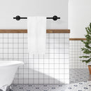 PARLOS Matte Black Bathroom Towel Bar, 17 Inch Wall Mounted Towel Bar for Bathroom, Shower Door, 2101904