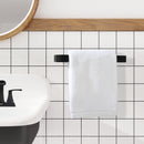 PARLOS Brass Hand Towel Holder, Wall Mounted Towel Ring, Hand Towel Bar for Bathroom & Kitchen, Matte Black, Doris (2102304)