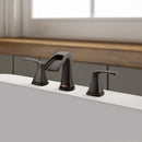 PARLOS 2-Handle Widespread Waterfall Roman Bathtub Faucet Tub Filler, Oil Rubbed Bronze (1434203)