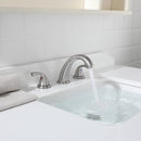PARLOS Widespread Two Handles Bathroom Sink Faucet Brushed Nickel, 1.2GPM 1435002PD