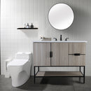 PARLOS Widespread Two Handles Bathroom Sink Faucet Matte Black (1435004PD)