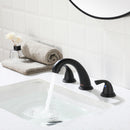 PARLOS Widespread Two Handles Bathroom Sink Faucet Matte Black (1435004PD)