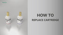 PARLOS Ceramic Stem Disc Faucet Cartridge Replacement for Bathroom Tap (1 Pair Hot & Cold), 2103201