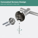 PARLOS Brushed Nickel Bathroom Towel Bar, 17 Inch Wall Mounted Towel Bar for Bathroom, Shower Door, 2101902