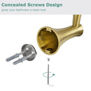 PARLOS Towel Hook, Wall Mounted Coat Hook, Brushed Gold Robe Hook for Bathroom, 2101608