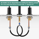 Replacement 15.75 Inch Extended Quick Connect Hose with Snap-in Buckle for PARLOS Widespread Faucet Roman Tub Filler (2109301)