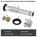 PARLOS Bathroom Sink Drain without Overflow, Metal Pop Up Drain for Vessel Sink, Chrome, 2108601