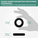 PARLOS Faucet Handle & Spout Base Cover with Gasket Replacement for Widespread Faucet