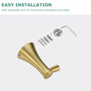 PARLOS Towel Hook, Wall Mounted Coat Hook, Brushed Gold Robe Hook for Bathroom, 2101608