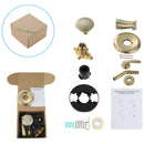 PARLOS Shower System, Brushed Gold Shower Faucet Set with Tub Spout(Valve Included), 5-Setting Mode Shower Head and Tub Spout with Diverter, 1.8GPM (1436908P)