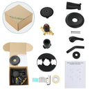 PARLOS Shower System, Matte Black Shower Faucet Set with Tub Spout(Valve Included), 5-Setting Mode Shower Head and Tub Spout with Diverter, Wall Mounted Shower Bathtub Combo, 1436504