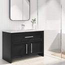PARLOS Waterfall Bathroom Faucet with Swivel Spout, Single Handle Vanity Sink Faucet, Single Hole Basin Mixer Tap with Water Supply Lines, Chrome, 1437901PD