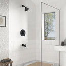 PARLOS Shower System, Matte Black Shower Faucet Set with Tub Spout(Valve Included), 5-Setting Mode Shower Head and Tub Spout with Diverter, 1.8GPM (1436904P)
