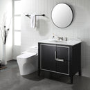 EZANDA 2-Handle Widespread Bathroom Faucet Cross handles 3 Hole Metal Pop-up Sink Drain, Brushed Nickel 1433602