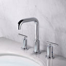 PARLOS 8 inch Widespread Bathroom Sink Faucet 2-Handle Chrome with All Metal Pop-up Drain & Faucet Supply Lines (1434101)