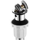 PARLOS Pop up Sink Drain with Strainer Pop Up Drain with Overflow for Bathroom Vessel Sink, Chrome,2100601