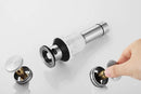 PARLOS Pop up Sink Drain with Strainer Pop Up Drain with Overflow for Bathroom Vessel Sink, Brushed Nickel,2100602