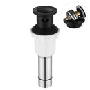 PARLOS Pop up Sink Drain with Strainer Pop Up Drain with Overflow for Bathroom Vessel Sink, Oil Rubbed Bronze,2100603